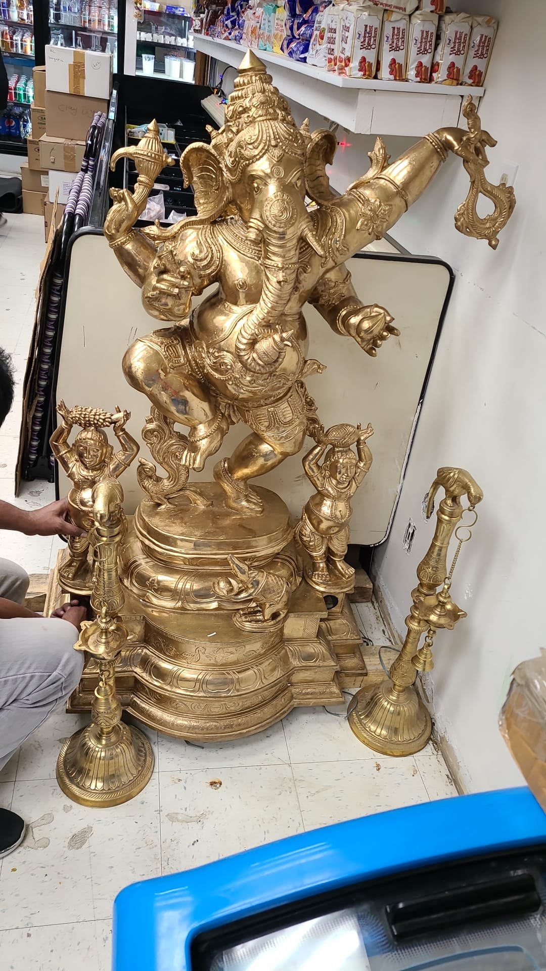 Nritya Ganesha Devotional Brass Idol