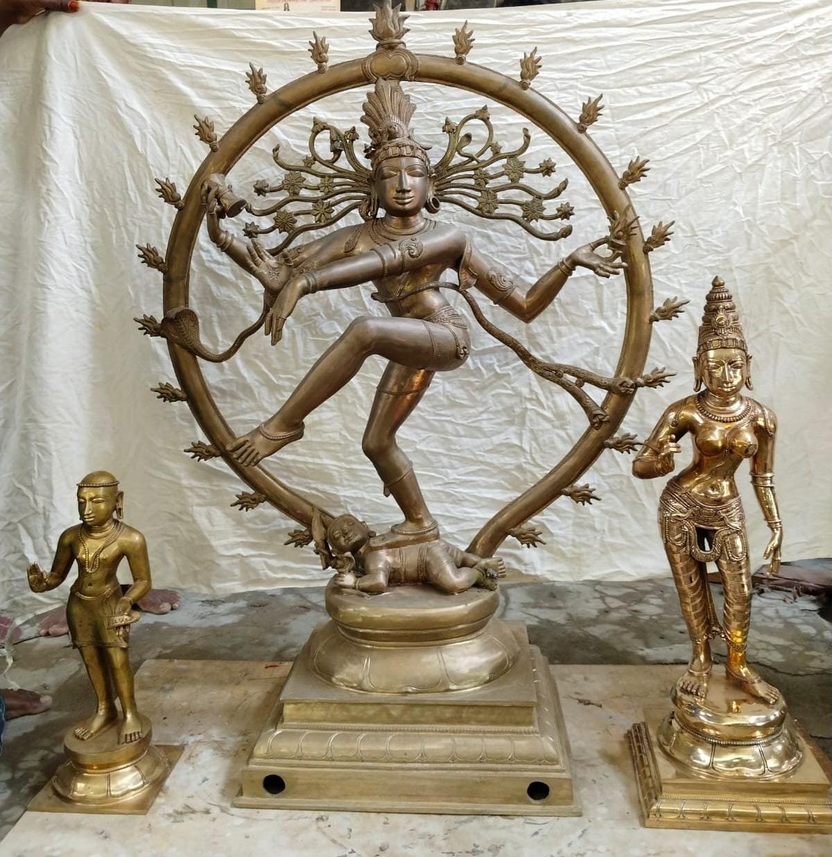 Chola Nataraja and Sivakami Temple Bronze